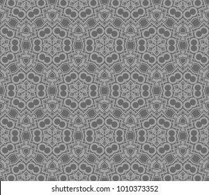 Abstract background with geometric seamless ornament. Vector illustration.