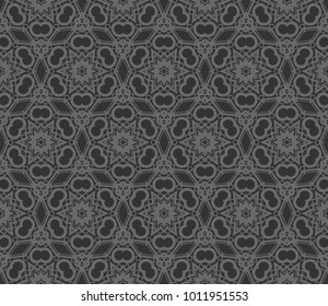 Abstract background with geometric seamless ornament. Vector illustration.