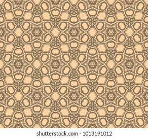 Abstract background with geometric seamless ornament. Vector illustration.