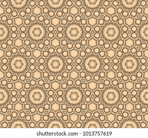 Abstract background with geometric seamless ornament. Vector illustration.