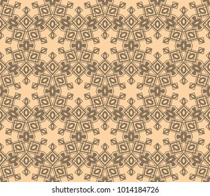 Abstract background with geometric seamless ornament. Vector illustration.