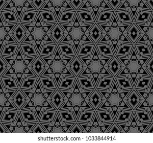 Abstract background with geometric seamless ornament. Vector illustration.