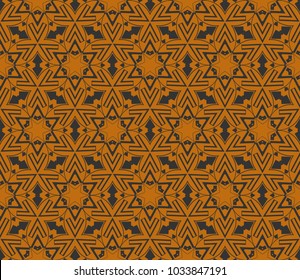 Abstract background with geometric seamless ornament. Vector illustration.