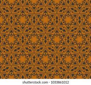Abstract background with geometric seamless ornament. Vector illustration.