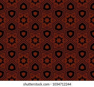 Abstract background with geometric seamless ornament. Vector illustration.