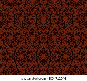 Abstract background with geometric seamless ornament. Vector illustration.