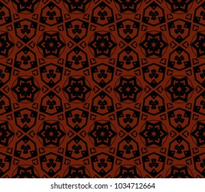 Abstract background with geometric seamless ornament. Vector illustration.