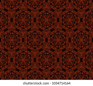 Abstract background with geometric seamless ornament. Vector illustration.