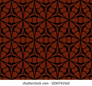 Abstract background with geometric seamless ornament. Vector illustration.