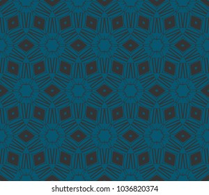 Abstract background with geometric seamless ornament. Vector illustration.