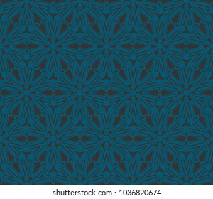 Abstract background with geometric seamless ornament. Vector illustration.