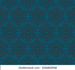 Abstract background with geometric seamless ornament. Vector illustration.