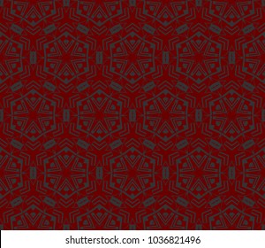 Abstract background with geometric seamless ornament. Vector illustration.