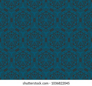Abstract background with geometric seamless ornament. Vector illustration.