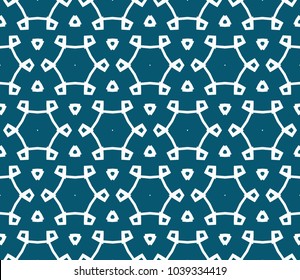 Abstract background with geometric seamless ornament. Vector illustration.