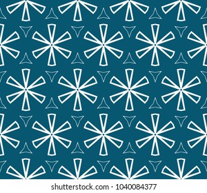 Abstract background with geometric seamless ornament. Vector illustration.