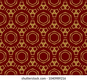 Abstract background with geometric seamless ornament. Vector illustration.