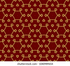 Abstract background with geometric seamless ornament. Vector illustration.