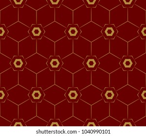 Abstract background with geometric seamless ornament. Vector illustration.