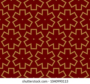 Abstract background with geometric seamless ornament. Vector illustration.