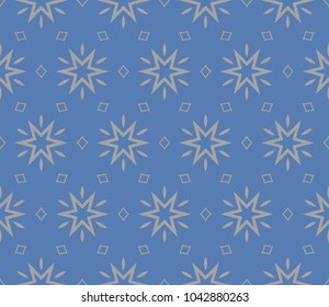 Abstract background with geometric seamless ornament. Vector illustration.