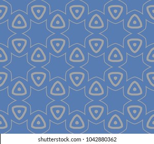 Abstract background with geometric seamless ornament. Vector illustration.
