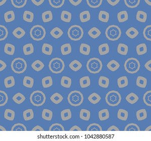 Abstract background with geometric seamless ornament. Vector illustration.