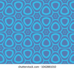 Abstract background with geometric seamless ornament. Vector illustration.