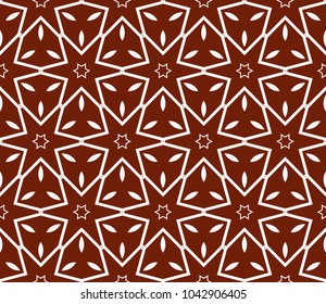 Abstract background with geometric seamless ornament. Vector illustration.