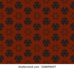Abstract background with geometric seamless ornament. Vector illustration.