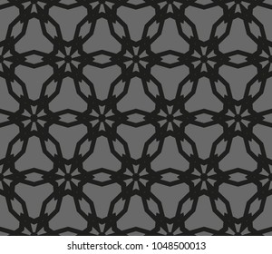 Abstract background with geometric seamless ornament. Vector illustration.