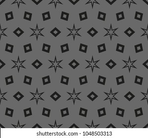 Abstract background with geometric seamless ornament. Vector illustration.