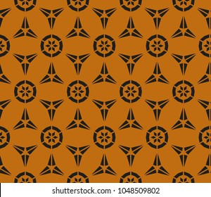 Abstract background with geometric seamless ornament. Vector illustration.