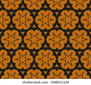 Abstract background with geometric seamless ornament. Vector illustration.