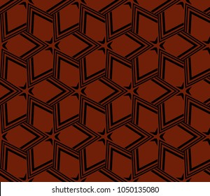 Abstract background with geometric seamless ornament. Vector illustration.