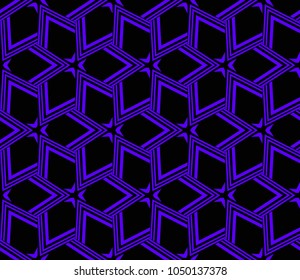 Abstract background with geometric seamless ornament. Vector illustration.