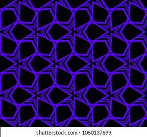 Abstract background with geometric seamless ornament. Vector illustration.