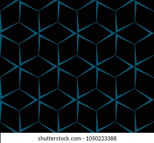 Abstract background with geometric seamless ornament. Vector illustration.