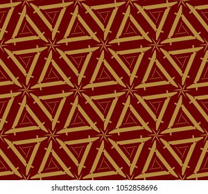 Abstract background with geometric seamless ornament. Vector illustration.