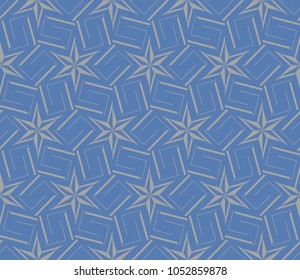 Abstract background with geometric seamless ornament. Vector illustration.