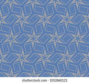 Abstract background with geometric seamless ornament. Vector illustration.