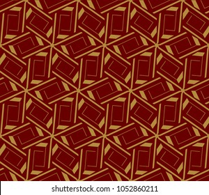 Abstract background with geometric seamless ornament. Vector illustration.