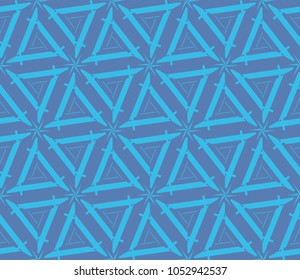 Abstract background with geometric seamless ornament. Vector illustration.
