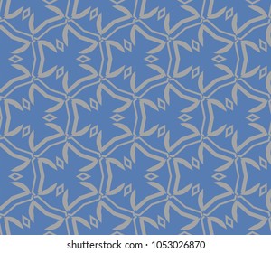 Abstract background with geometric seamless ornament. Vector illustration.