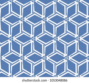 Abstract background with geometric seamless ornament. Vector illustration.