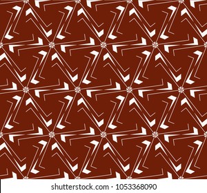 Abstract background with geometric seamless ornament. Vector illustration.