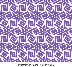 Abstract background with geometric seamless ornament. Vector illustration.
