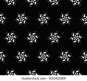 Abstract background with geometric seamless ornament. Vector illustration.