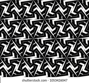 Abstract background with geometric seamless ornament. Vector illustration.