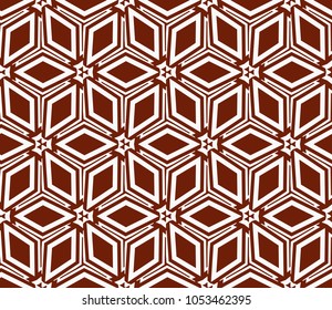 Abstract background with geometric seamless ornament. Vector illustration.